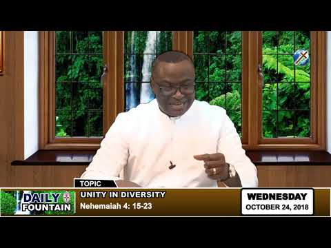 DAILY FOUNTAIN OF OCTOBER 24, 2018 -   REV'D CANON JOSEPH IFEANYI EZENWA