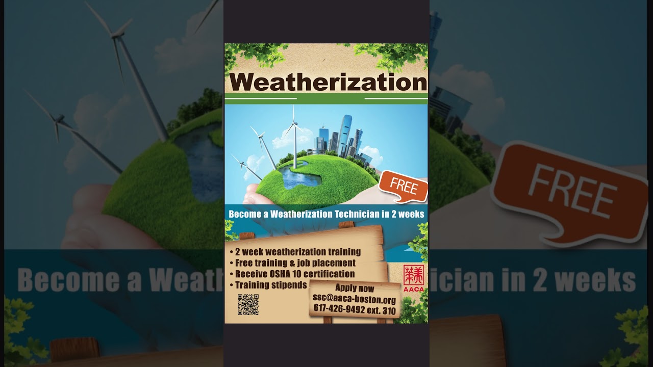 Weatherization Program #CleanEnergyJobs #WeatherizationTraining  #JobTrainingProgram
