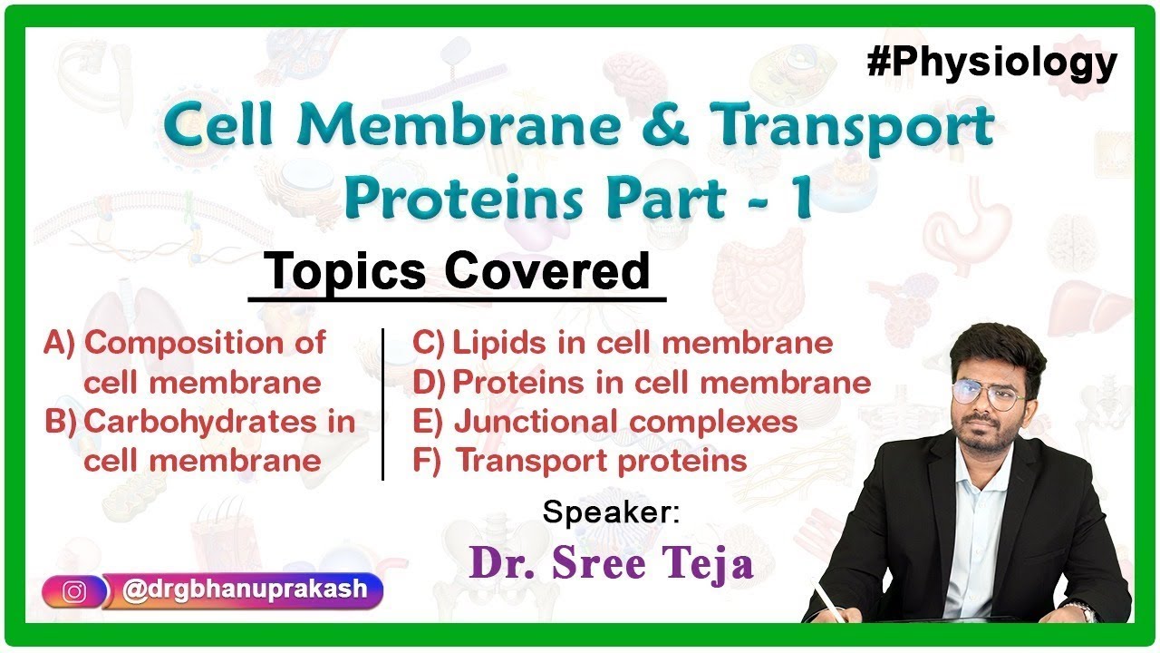 Cell Membrane Physiology and Transport mechanisms Part 1