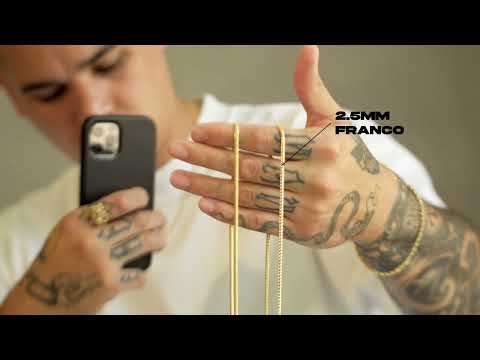 2.5MM Chains in Different Chain Styles