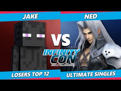 Infinity Con 2021 Top 12 - Ned (Sephiroth) Vs. Jake (Steve) SSBU Ultimate Tournament