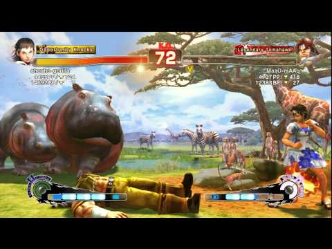 ahoaho-gorilla [Sakura] vs. MaaO-mAAo [T. Hawk] - PSN SSF4 Arcade Edition