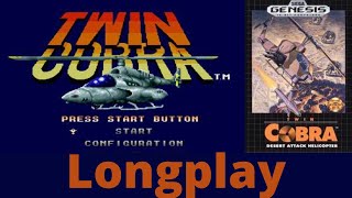 Twin Cobra Mega Drive Longplay