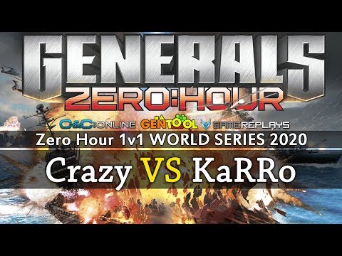 Generals Zero Hour 1v1 Crazy VS KaRRo - WORLD SERIES 2020 - Quarter Final