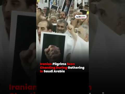 Iranian Pilgrims Seen Chanting During Saudi Gathering