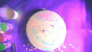 Glow in the Dark Acrylic Pour Experiment  Part 1 - #YT100Challenge