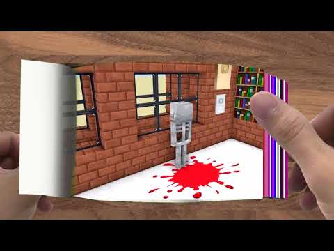 FLIPBOOK  Monster School  RAFT SURVIVAL CHALLENGE   Minecraft Animation007