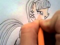 Я рисую Клео де Нил (Монстер Хай) в виде пони. 