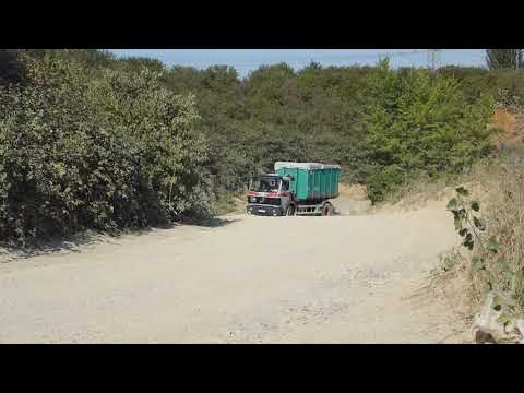 Kippertreffen Flörsheim 2019, Abfahrt mit Mercedes SK 1722