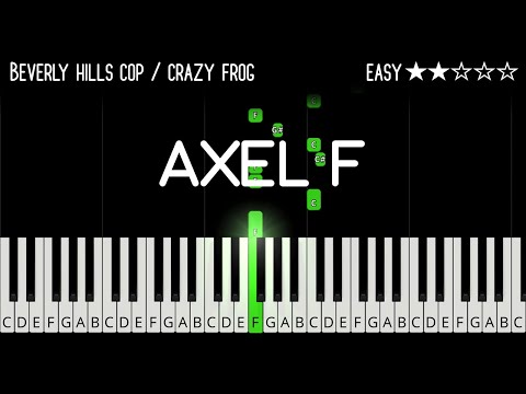 Beverly Hills Cop - Axel F - EASY Piano Tutorial