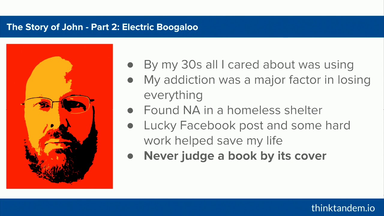 DrupalCon Nashville 2018: From Homeless Addict to Winning Drupal: How A Community Can Save Lives