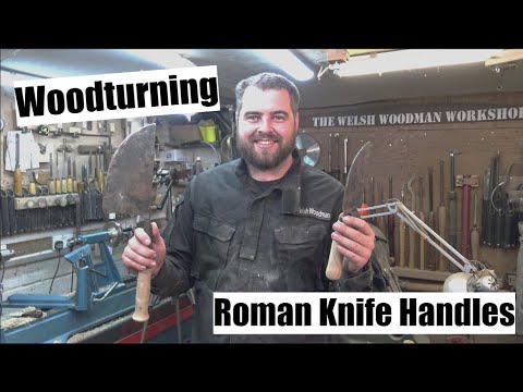 Roman knifes - Woodturning handles