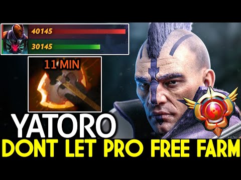 YATORO [Anti Mage] Dont Let Pro Free Farm 11 Min Battle Fury Dota 2