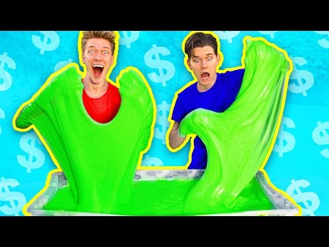$1000 Slime Challenge! MOST EXPENSIVE DIY Giant Fluffy Slime!! Video