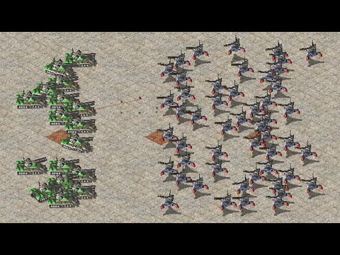 Apocalypse vs Robot Tanks - Same Cost - Red Alert 2