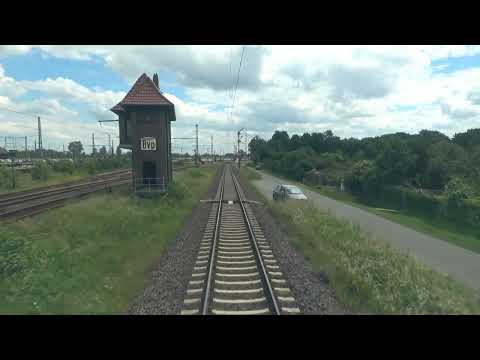 Train cab ride; Bremen Inlandshafen - Gelsenkirchen-Bismarck (20240614)