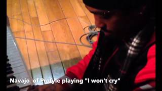 Navajo of Profyle playing &quot;I won&#39;t cry&quot;