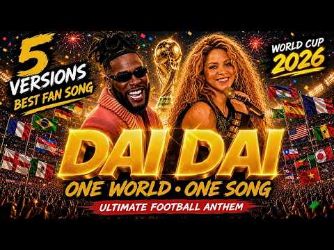 Which DAI DAI Fan Song Wins? TOP 5 DAI DAI SHAKIRA x BURNA BOY Style | FIFA World Cup Anthem 2026