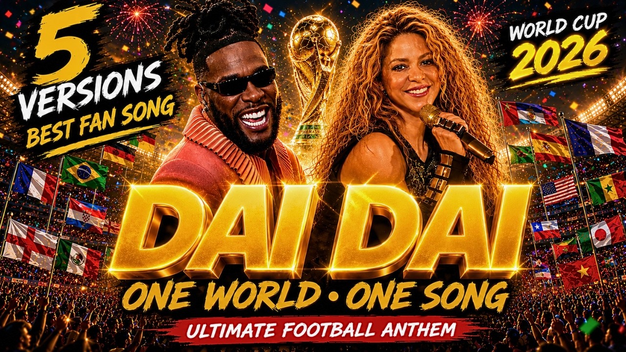 Which DAI DAI Fan Song Wins? TOP 5 DAI DAI SHAKIRA x BURNA BOY Style | FIFA World Cup Anthem 2026