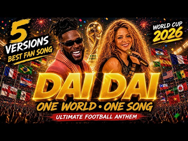 Which DAI DAI Fan Song Wins? TOP 5 DAI DAI SHAKIRA x BURNA BOY Style | FIFA World Cup Anthem 2026 SDDEFAULT Thumbnail