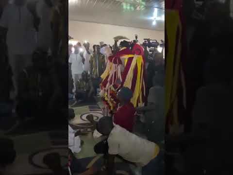 Agbanabo at Attah Igala Dancing at his palace, Masquerade Kogi State Nigeria