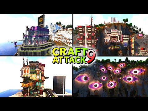 ALLE Häuser & Bases! GROßE Servertour! - Minecraft Craft Attack 9 #118
