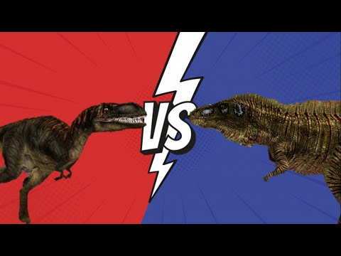 Acrocanthosaurus VS 2 Albertosaurus JPOG Battles #6