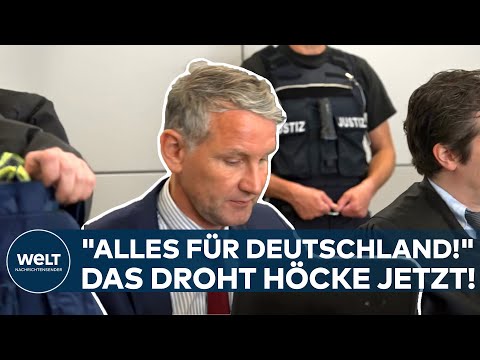 HÖCKE-PROZESS: "Alles für Deutschland" - Landgericht Halle urteilt über Nazi-Parole von AfD-Mann!