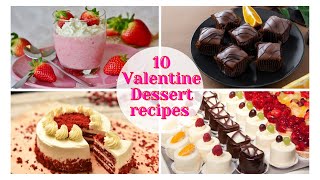Valentine Day Recipe Ideas 2022 || 10 Valentine Day Dessert Ideas 2022
