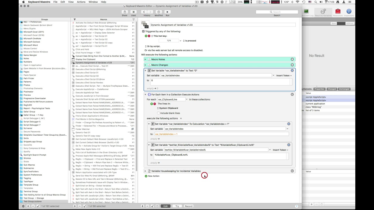 Keyboard Maestro – Dynamically Creating Variables from Text on the Clipboard