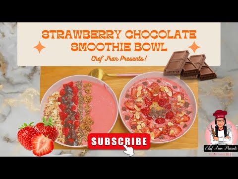 Indulge in a Heavenly Strawberry Chocolate Smoothie Bowl