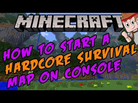 How to (kind of) play HARDCORE SURVIVAL MODE on console // Minecraft // Xbox One, Playstation