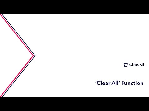 Using the Clear All function