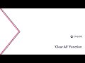 Using the Clear All function