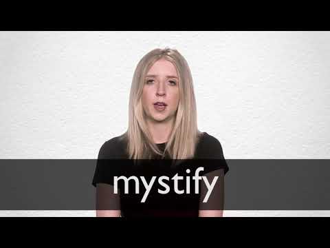 How to pronounce MYSTIFY in British English