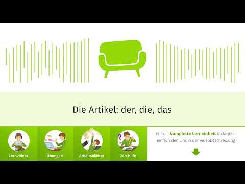 Die Artikel: der, die, das einfach erklärt | sofatutor