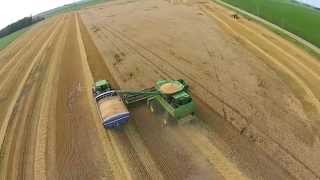 preview picture of video 'Triaro Farms Inc  Wheat Harvest 2014'