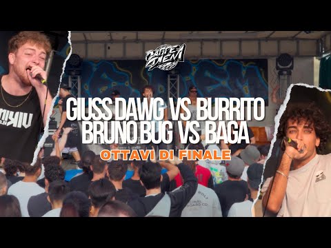 GIUSS DAWG vs BURRITO / BRUNO BUG vs BAGA - CARPE DIEM - OTTAVI di FINALE - Freestyle Rap Battle