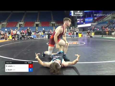 72 Kg Rr Rnd 1 - Gabriel Lewis, Viking Wrestling Club (IA) Vs Justus Scott, Legends Of Gold Las Ve
