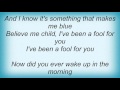 16185 Otis Redding - A Fool For You Lyrics