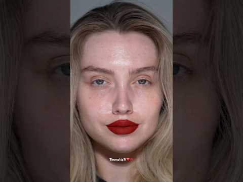 Trying the red lipstick theory❤️ #redlipstick #lipstick #makeup #makeuptips