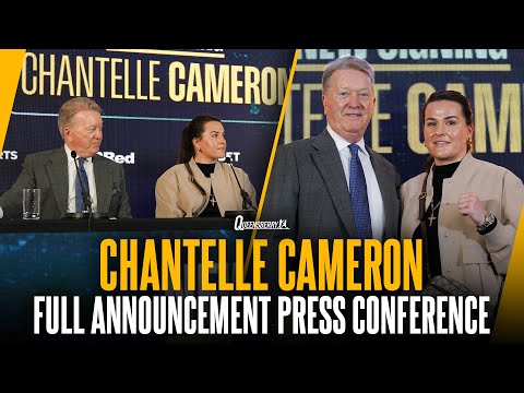 Chantelle Cameron signs for Queensberry | Full press conference announcement with Frank Warren