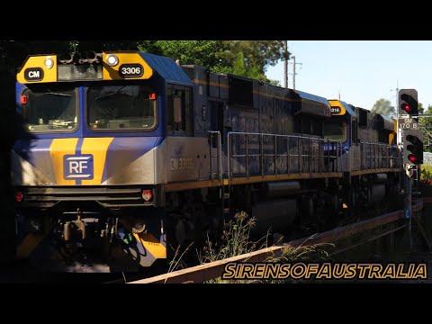 RailFirst CM Class Locomotives x4 with RF Intermodal | Dulwhich Hill, NSW | 24/05/2022