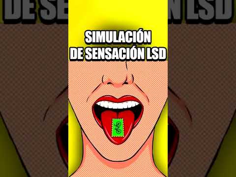 SIMULACIÓN de los EFECTOS del LSD 😱 #shorts