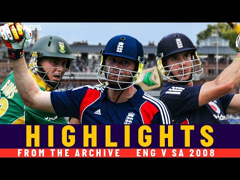 Gibbs and Flintoff Star in Rain-Shortened Match! | Classic ODI | England v South Africa 2008