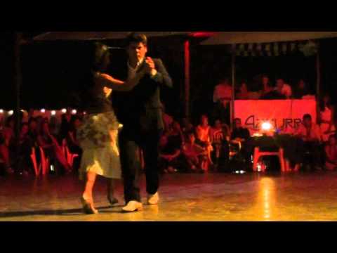  Alejandra Hobert  and  Adrian Veredice  are  dancing  at  Catania Tango Festival  in  2010