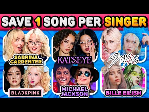 SAVE ONE SONG PER SINGER 🎶 Most Popular Singers (6 Songs Each One) | Music Quiz 2026