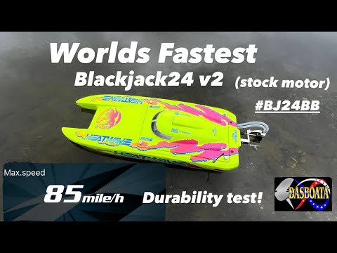 Worlds Fastest & toughest Blackjack 24 v2 (stock motor) #BJ24BB pushing the limits! Prop by Dasboata