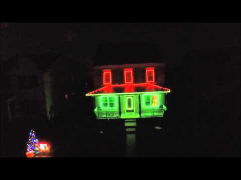 2015 dubstep christmas light show mash up