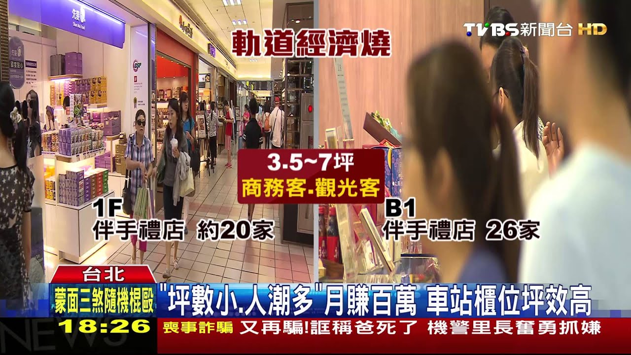 軌道經濟聚客! 北車站「伴手禮一級戰區」